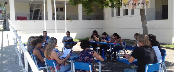 Aula de Ética com a turma de Gastronomia do turno matutino Aula de Ética com a turma de Gastronomia do turno matutino